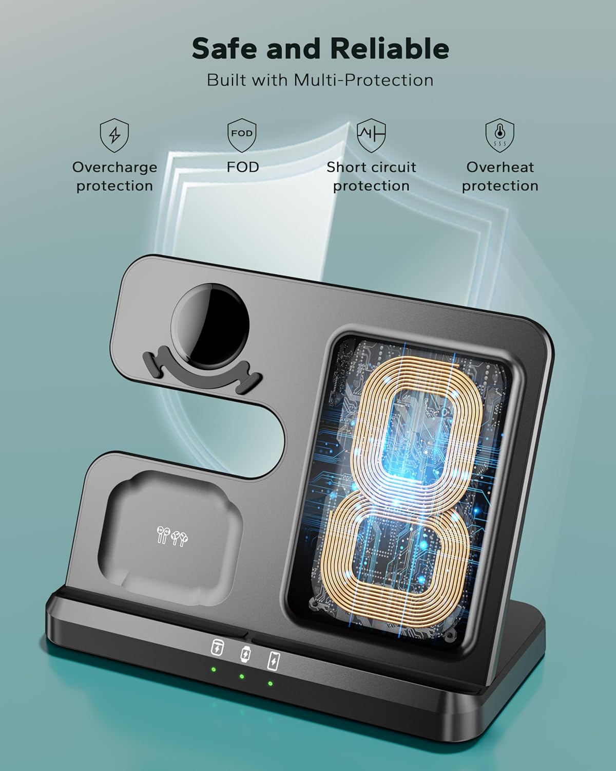 Thumbnail 3 de Eddibox 3-in-1 Charging Station for Samsung