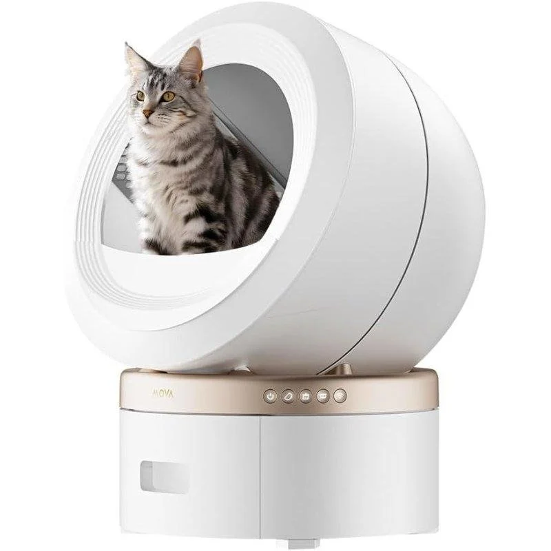 Arenero Mova MeowgicPod LR10 Prime Inteligente 110L Blanco