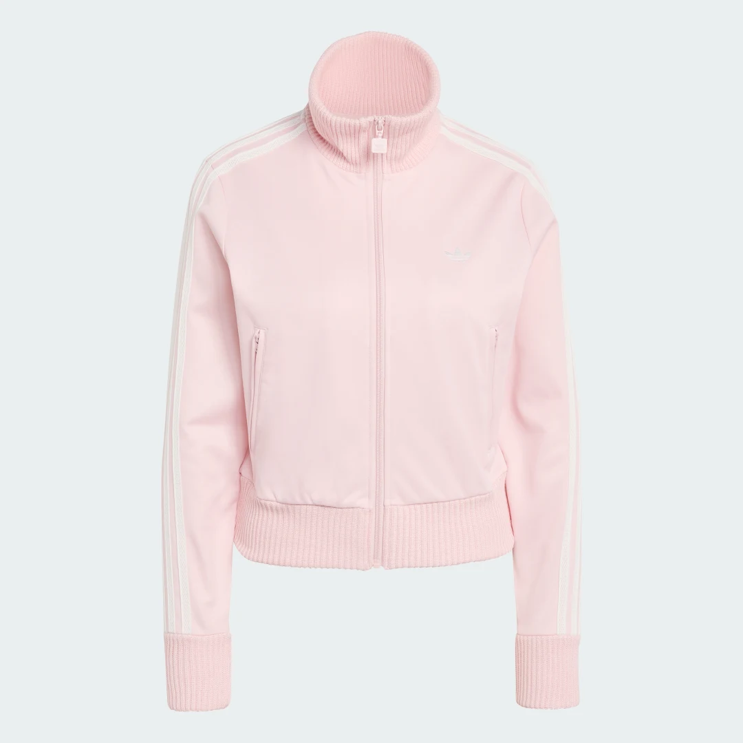 Detalle 2 de SUDADERA FIREBIRD de Adidas con detalles de punto de ganchillo en rosa