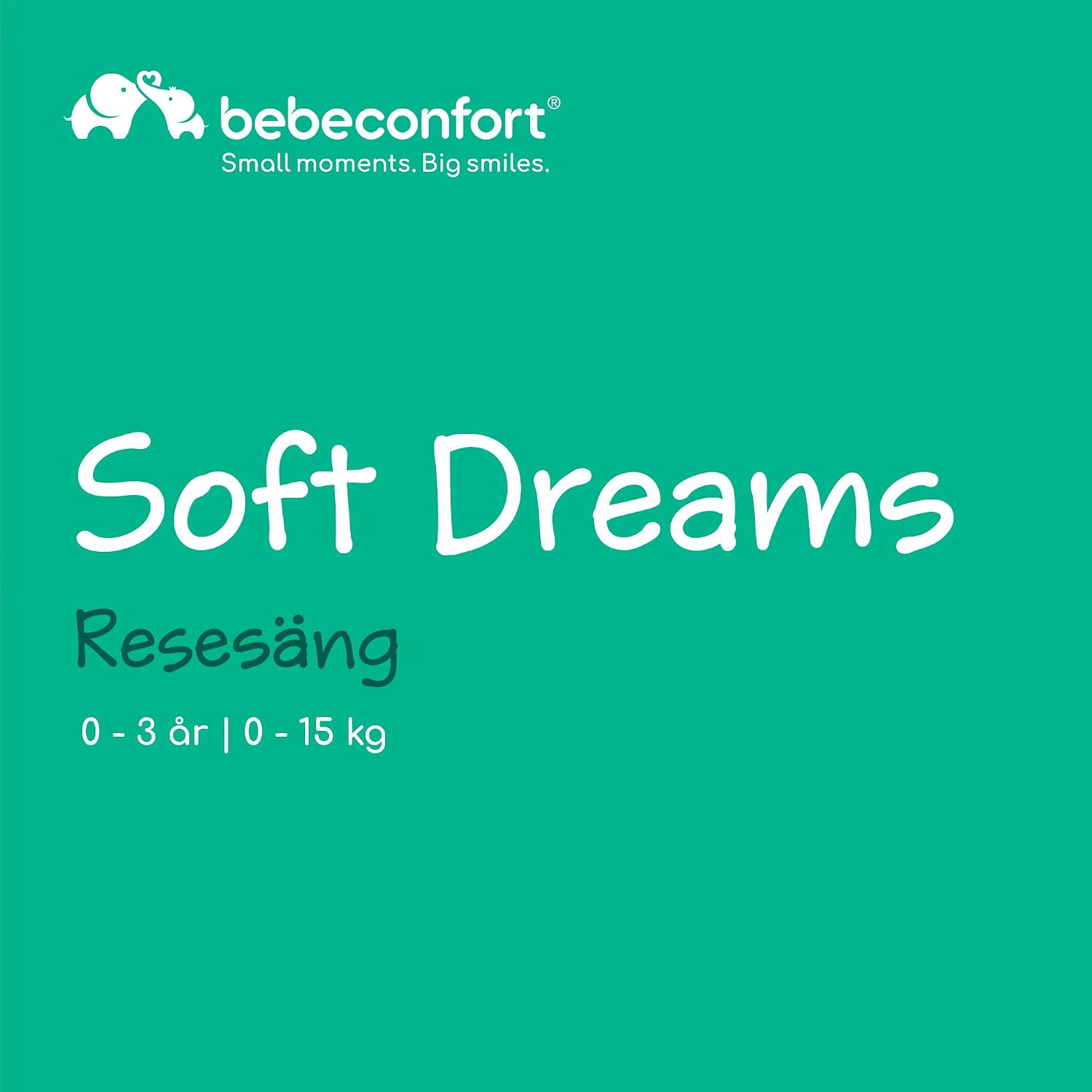 Detalle 2 de Bebeconfort Soft Dreams resesäng 60 × 120 cm med skummadrass, Grey Mist