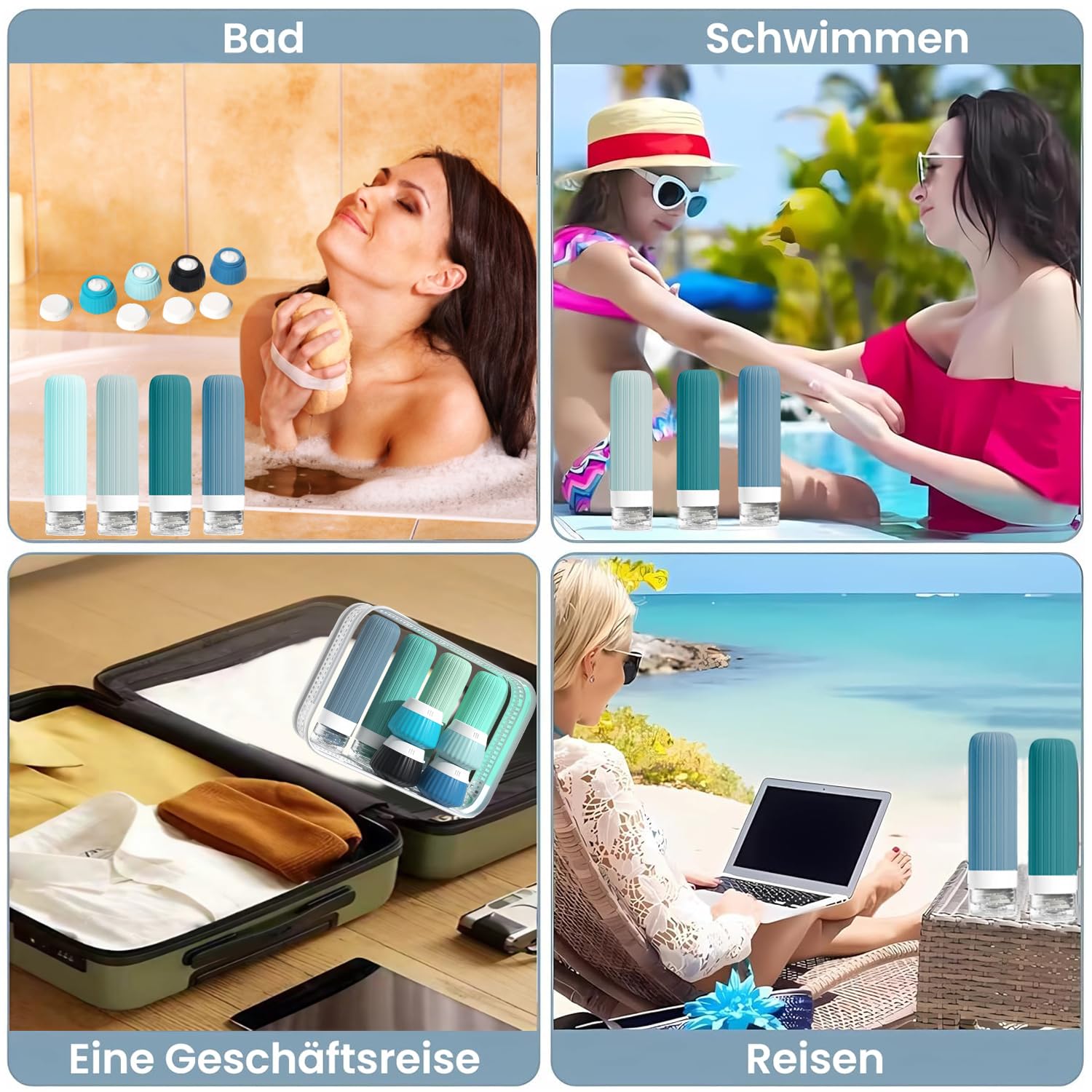 Thumbnail 6 de NuvaConx Reiseflaschen Set 18 Stück Reisezubehör