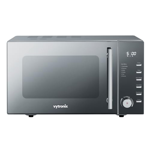 Thumbnail 1 de VYTRONIX VY-C900M 900W Digital Microwave Oven – 25 Litre, Freestanding, Silver