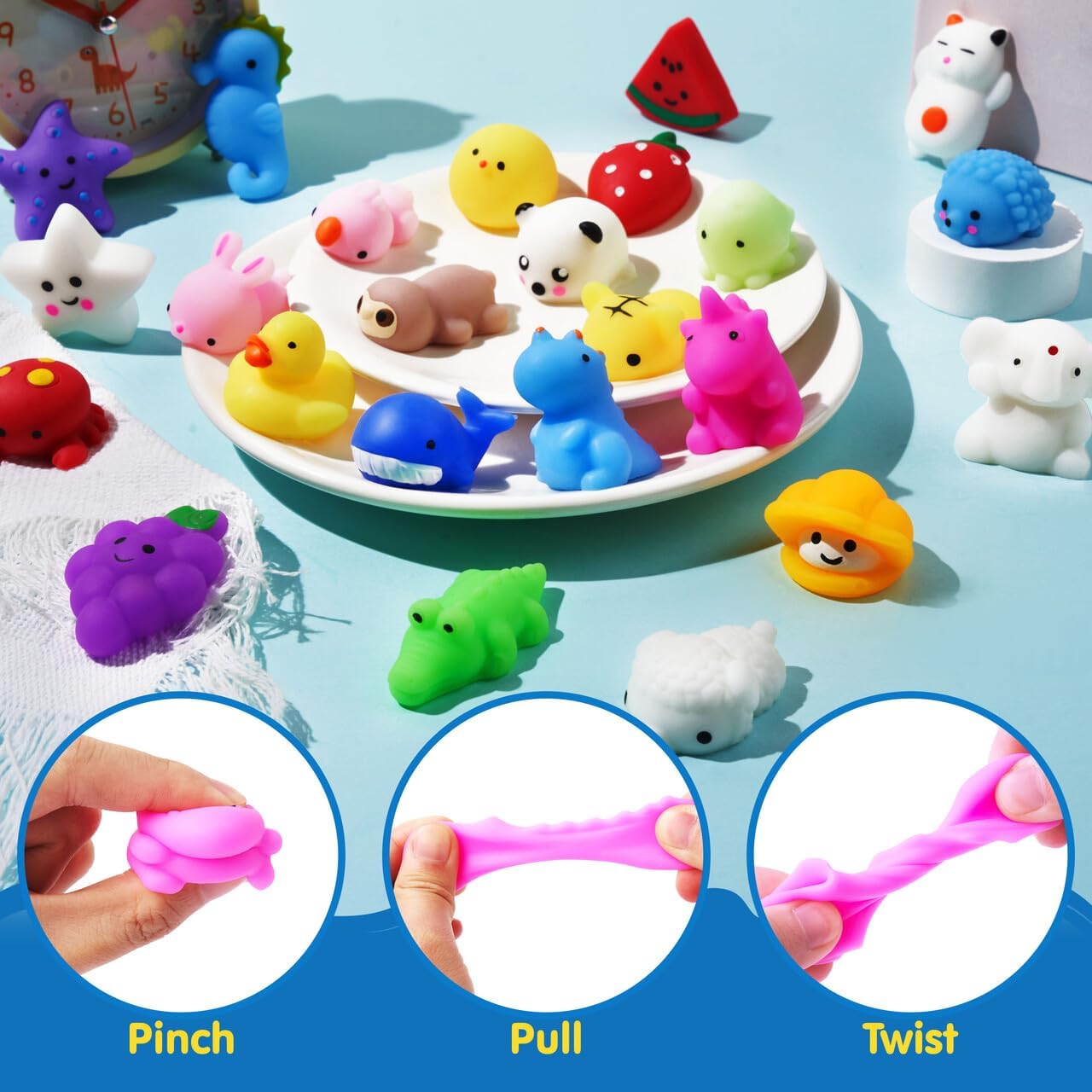 Detalle 2 de JOYIN Mochi Squishy Toys 25-Pack party favors