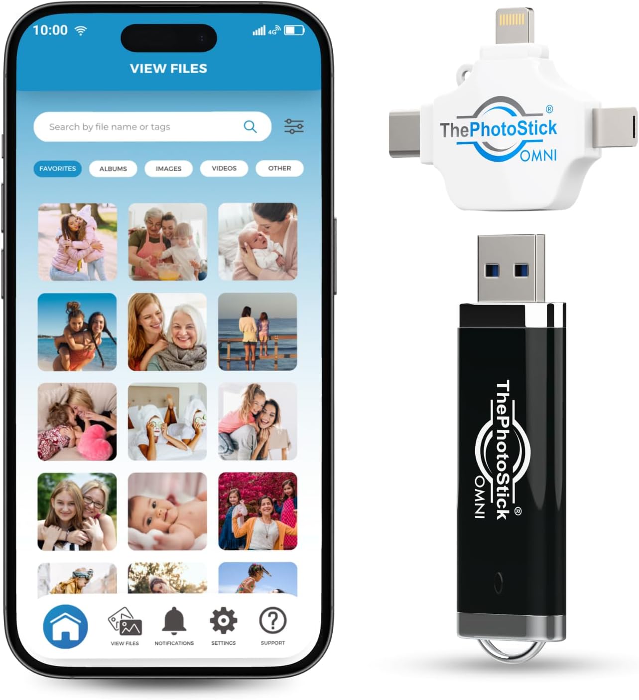 Detalle 2 de ThePhotoStick Omni 128GB: Automatic Photo & Video Backup Across Your Devices
