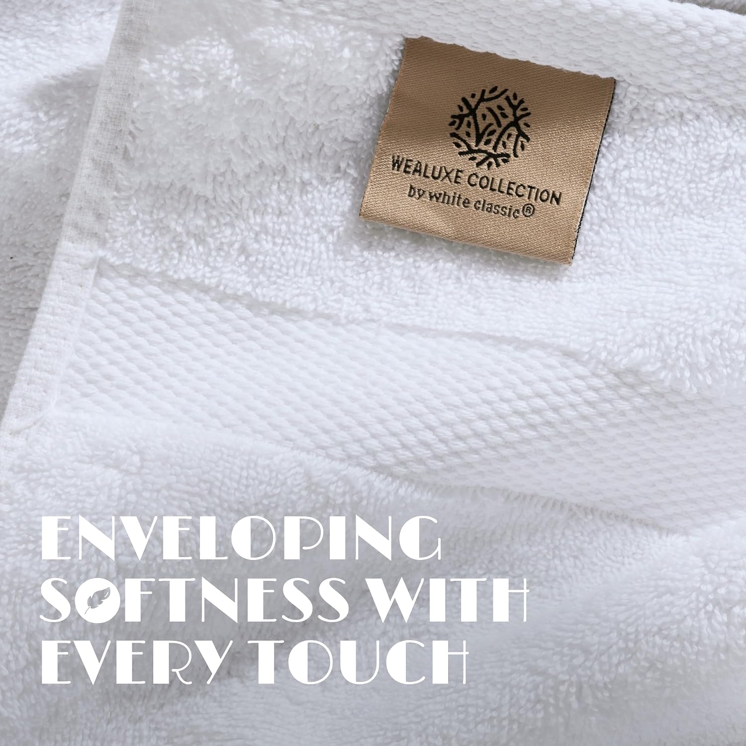 Detalle de Wealuxe Bath Sheets 35 x 70 Inches