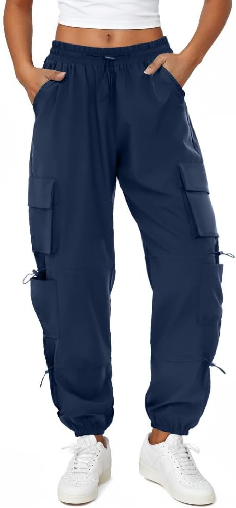 Detalle de COPYLEAF Women's Cargo Pants with Six Pockets