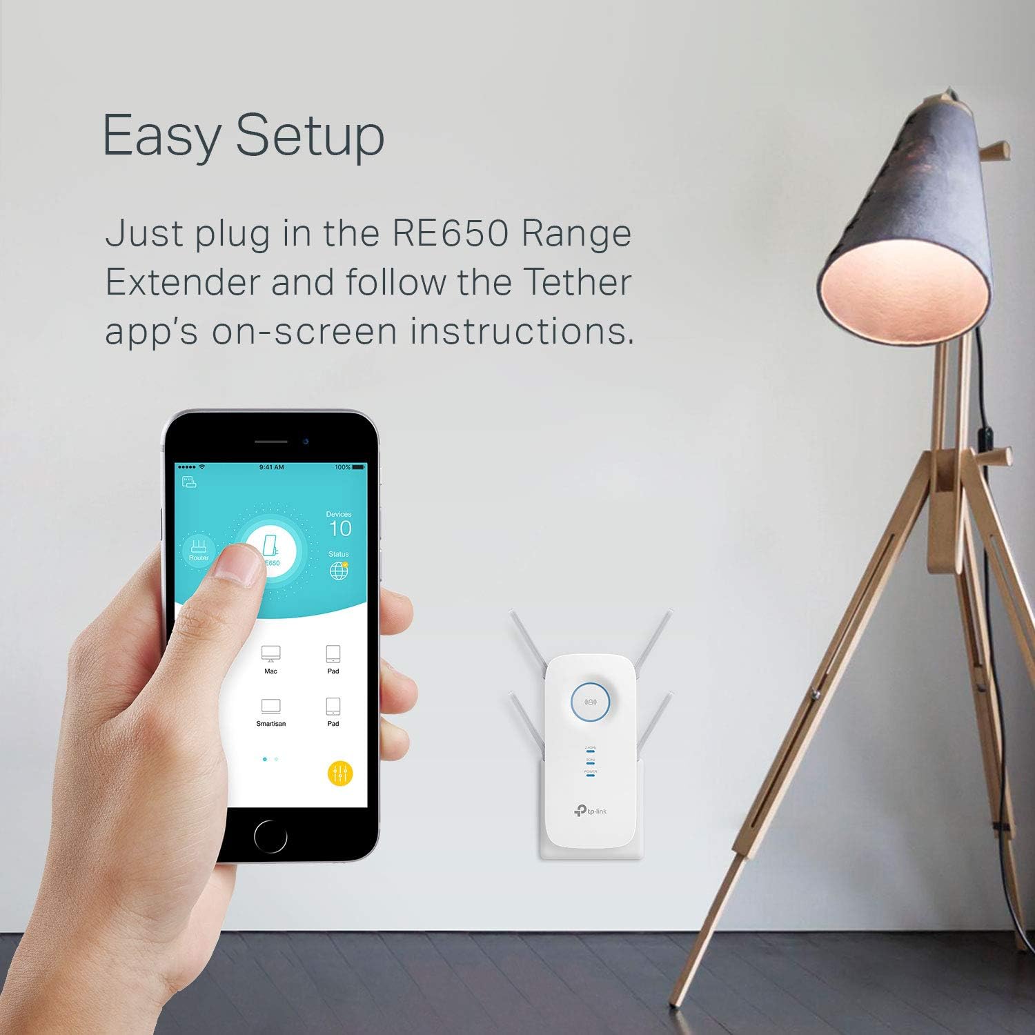 Thumbnail 6 de TP-Link AC2600 WiFi Extender (RE650) — Dual-Band Range Extender with Gigabit Ethernet