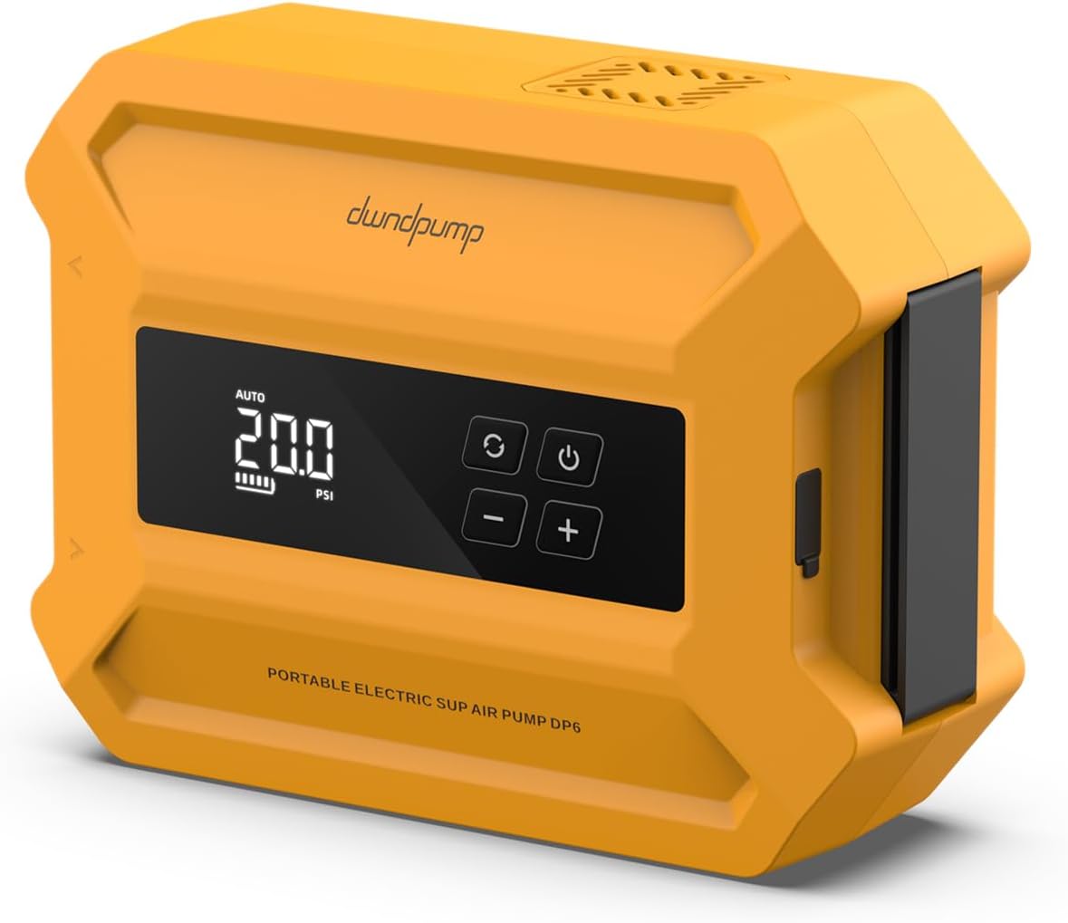 dwndpump Pompe électrique Portable pour Paddle Board – Haute pressions et 2 niveaux avec arrêt automatique