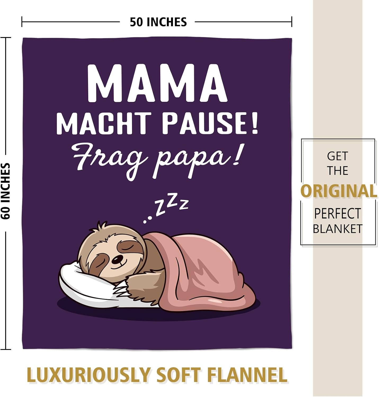 Thumbnail 2 de Encoink Muttertagsgeschenk Kuscheldecke 157×132