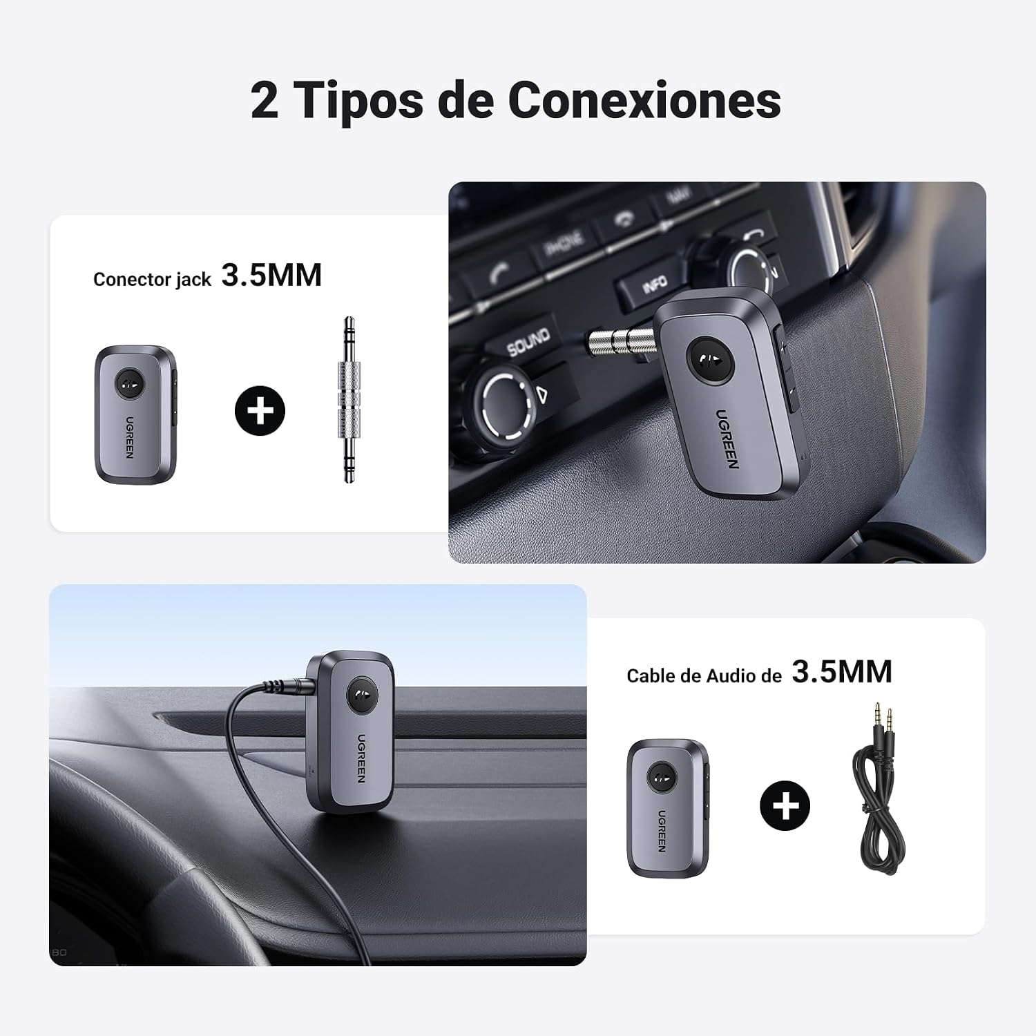 Thumbnail 4 de UGREEN Receptor Bluetooth 6.0 3.5mm