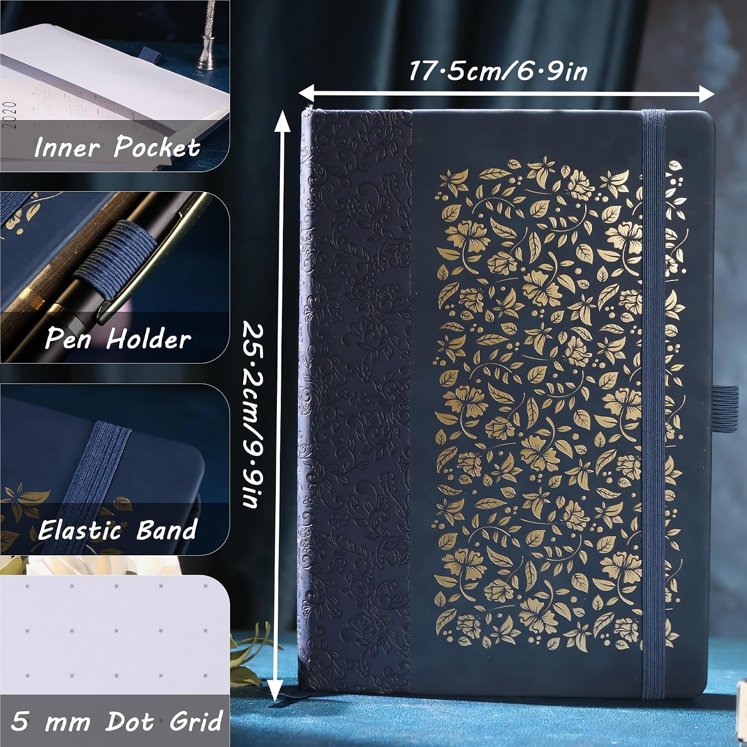 Detalle de TIEFOSSI B5 Dot Journal 150 Seiten