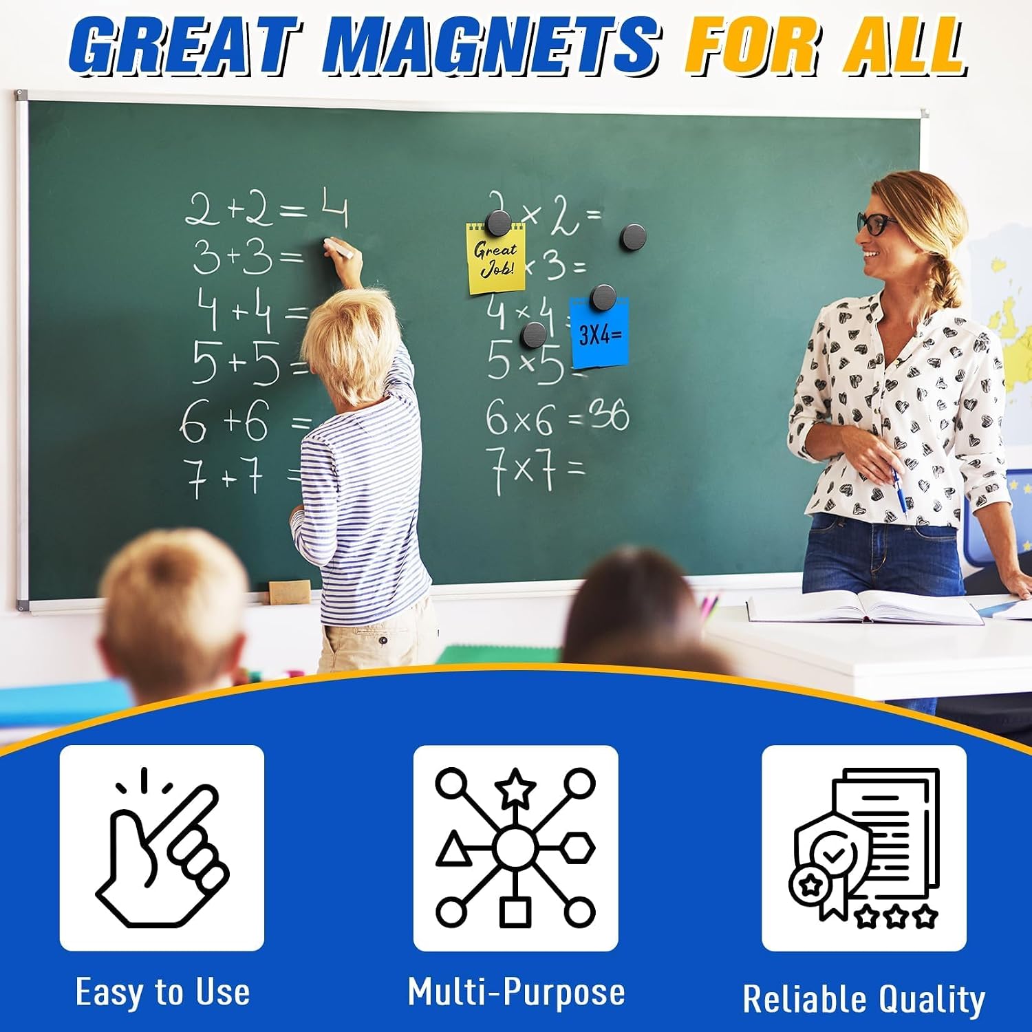 Detalle de Grtard 100 Pack Ceramic Magnets for Crafts (small round disc magnets with adhesive backing)