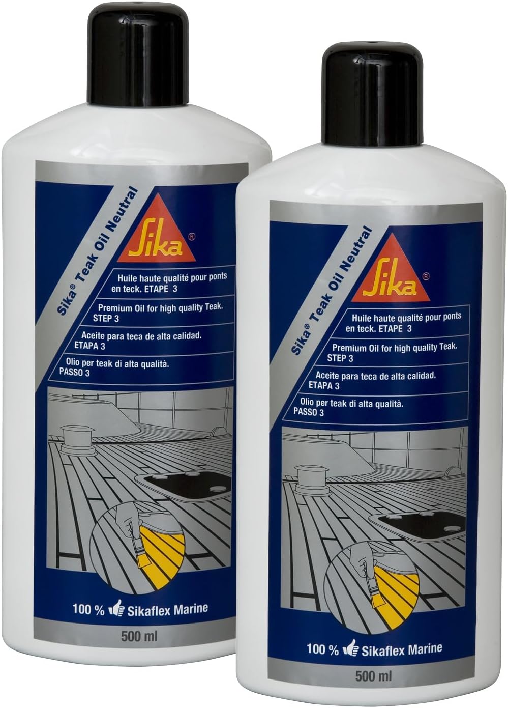 Thumbnail 5 de SIKA Huile de Protection des ponts en teck – Teak Oil Neutral Incolore (500 ml)