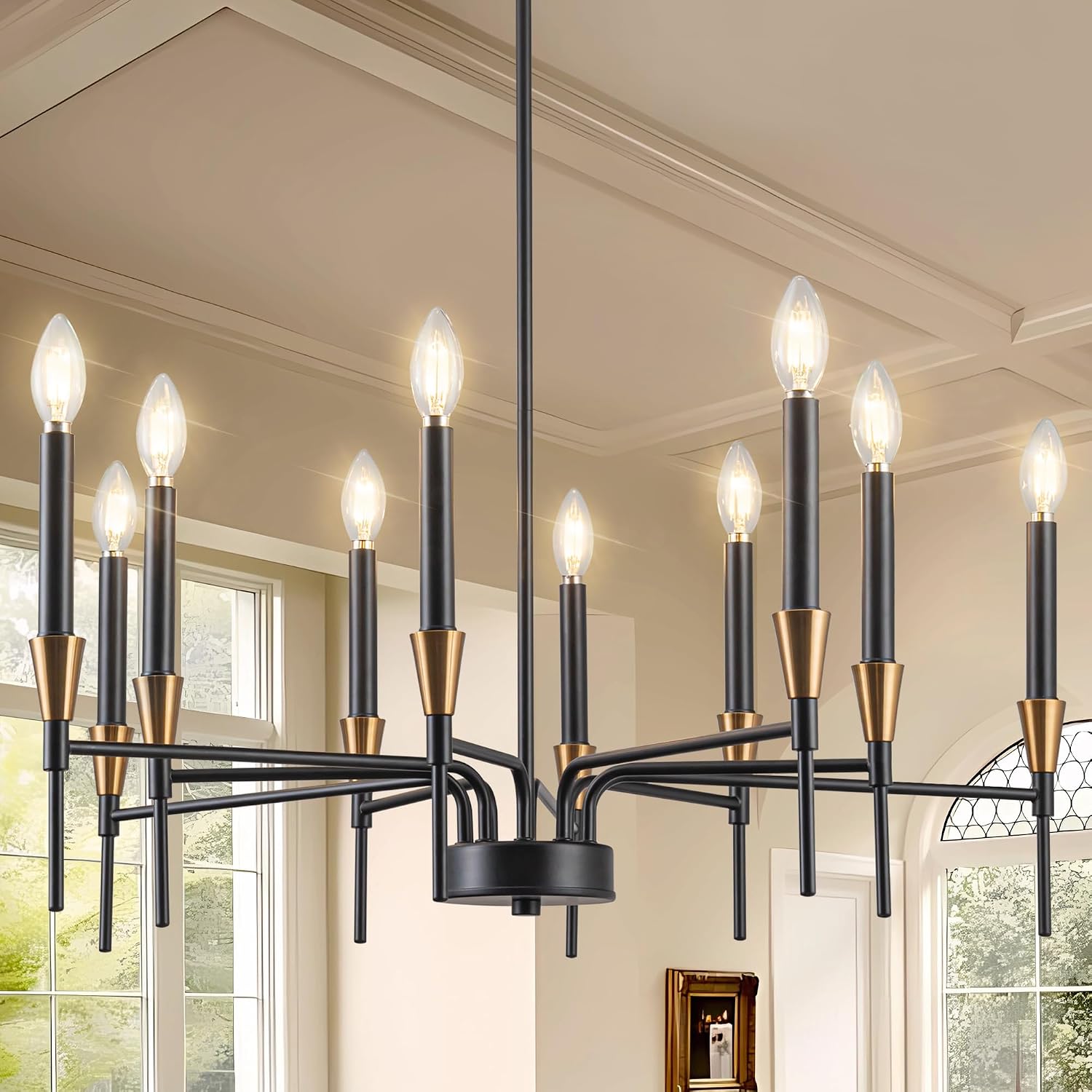 Detalle de 10-light chandelier