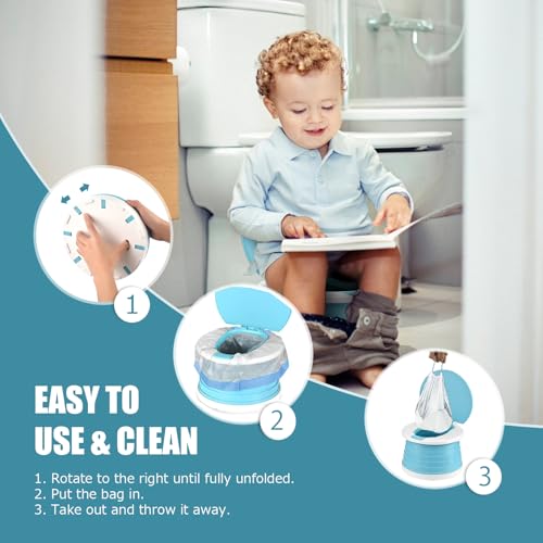 Thumbnail 2 de Orinal portátil plegable VISATOR para niños 1–3 años | Ideal para viajes y camping