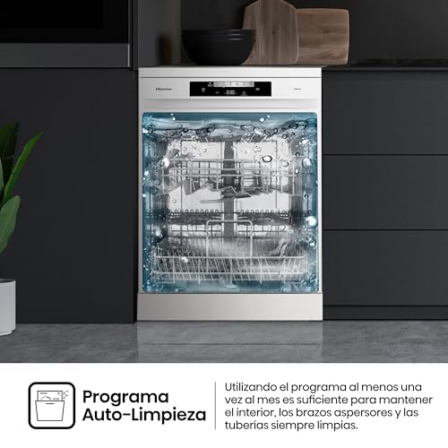 Thumbnail 12 de Hisense HS643C90W lavavajillas de libre instalación con secado automático y tercera bandeja (16 servicios)