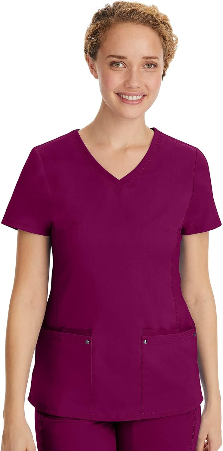 Thumbnail 6 de Healing Hands Women's Scrub Top V-Neck with 2 Pockets, 2-Way Stretch, and Yoga Knit Side Panels for Slim Fit - 2245