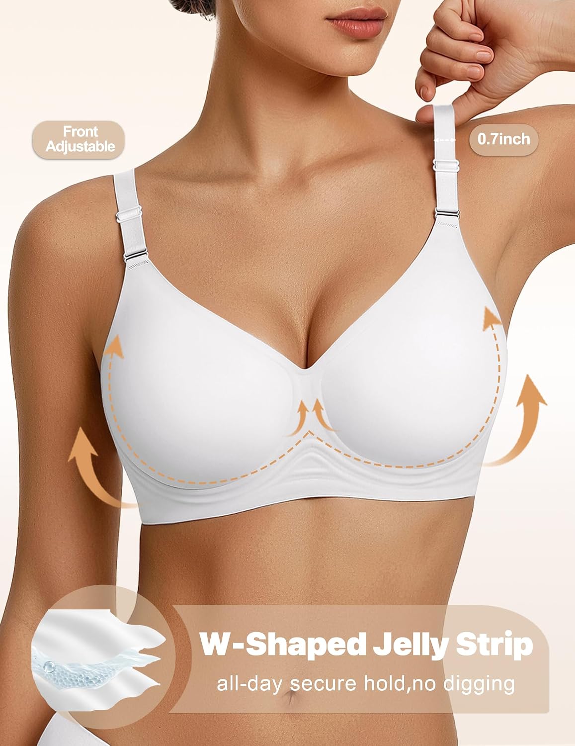 Detalle de Showyoo Wireless Bra, Nylon-Spandex Blend