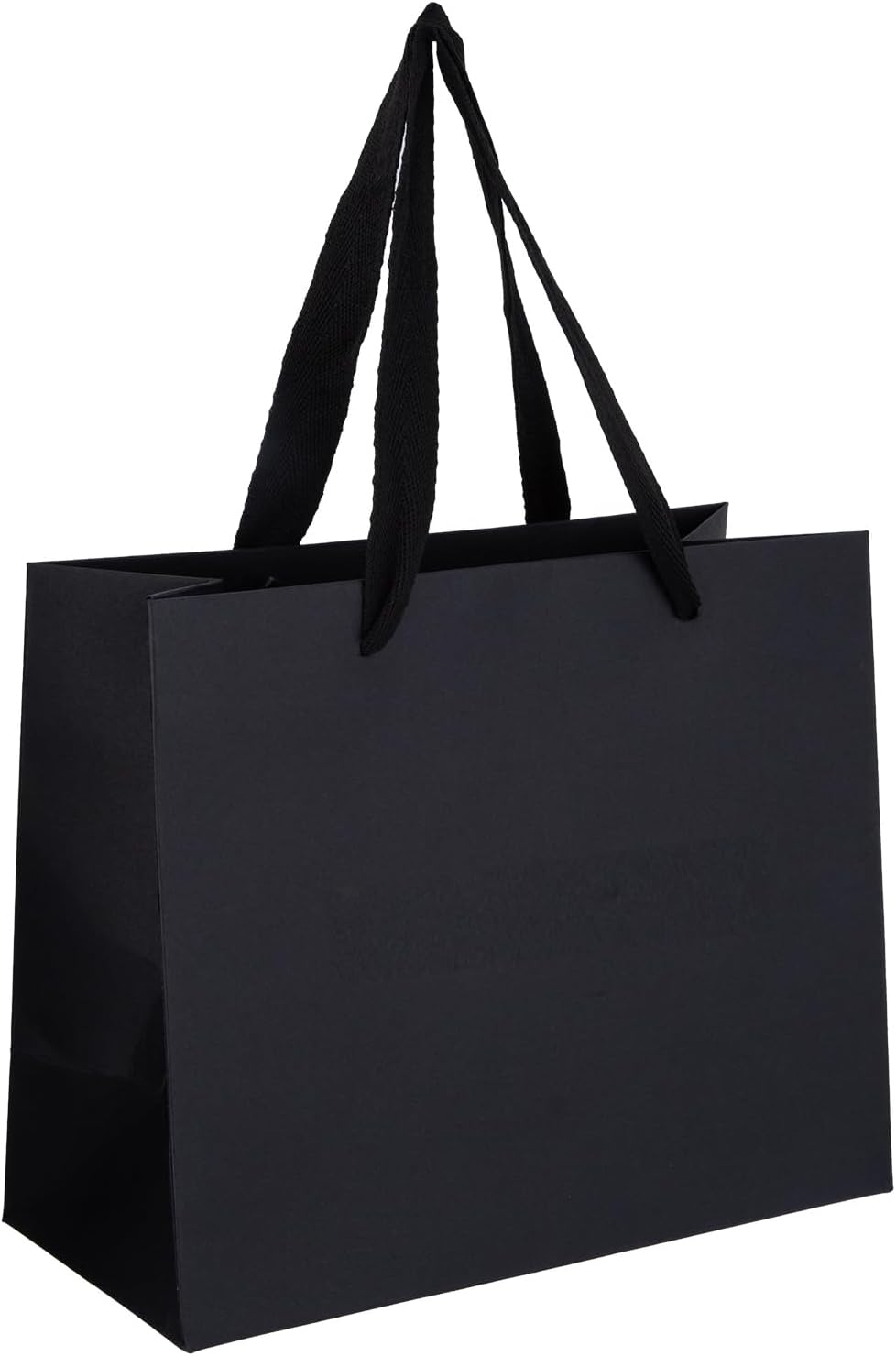 Thumbnail 6 de Ronvir 25pc Small Gift Bags (22 x 10 x 18cm) Recyclable Black Paper Bags with Handles