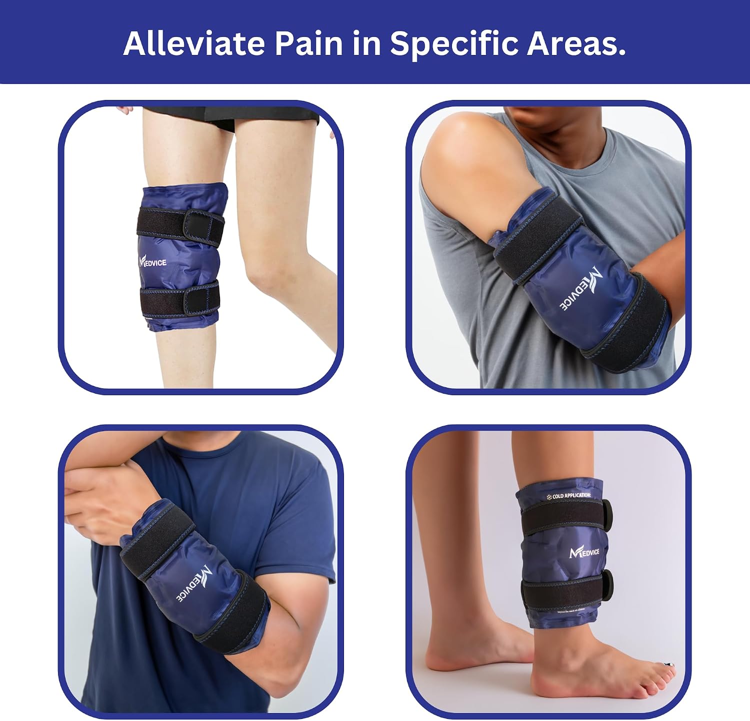 Thumbnail 5 de MEDVICE MDVKNEEPCK Knee Ice Pack Wrap with Cold Compression, Adjustable Straps
