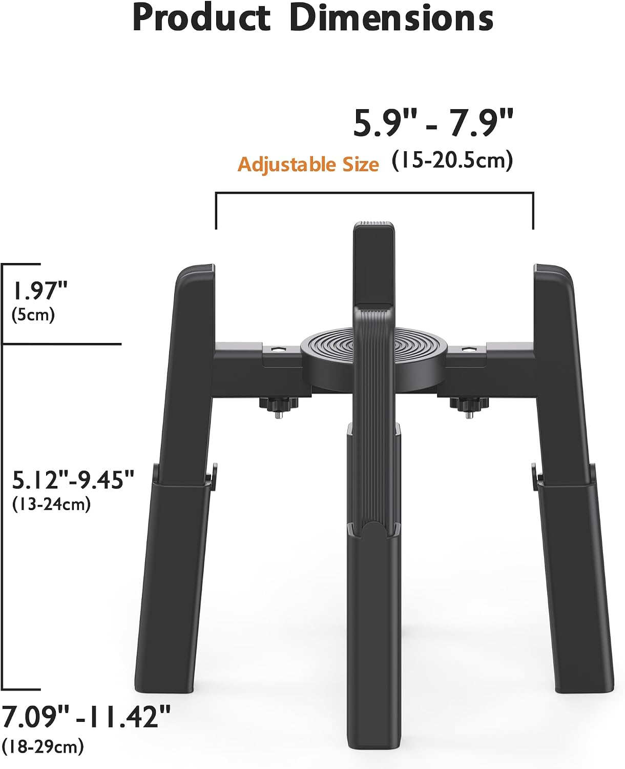 Detalle 2 de JUNSPOW Hundenapfständer 5,1–9,4 Zoll