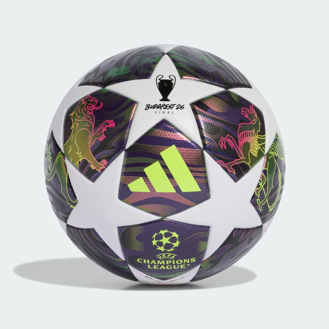 Detalle de BALÓN OFICIAL FINAL DE LA UEFA CHAMPIONS LEAGUE de Adidas (violeta) — ficha para decidir si merece la pena