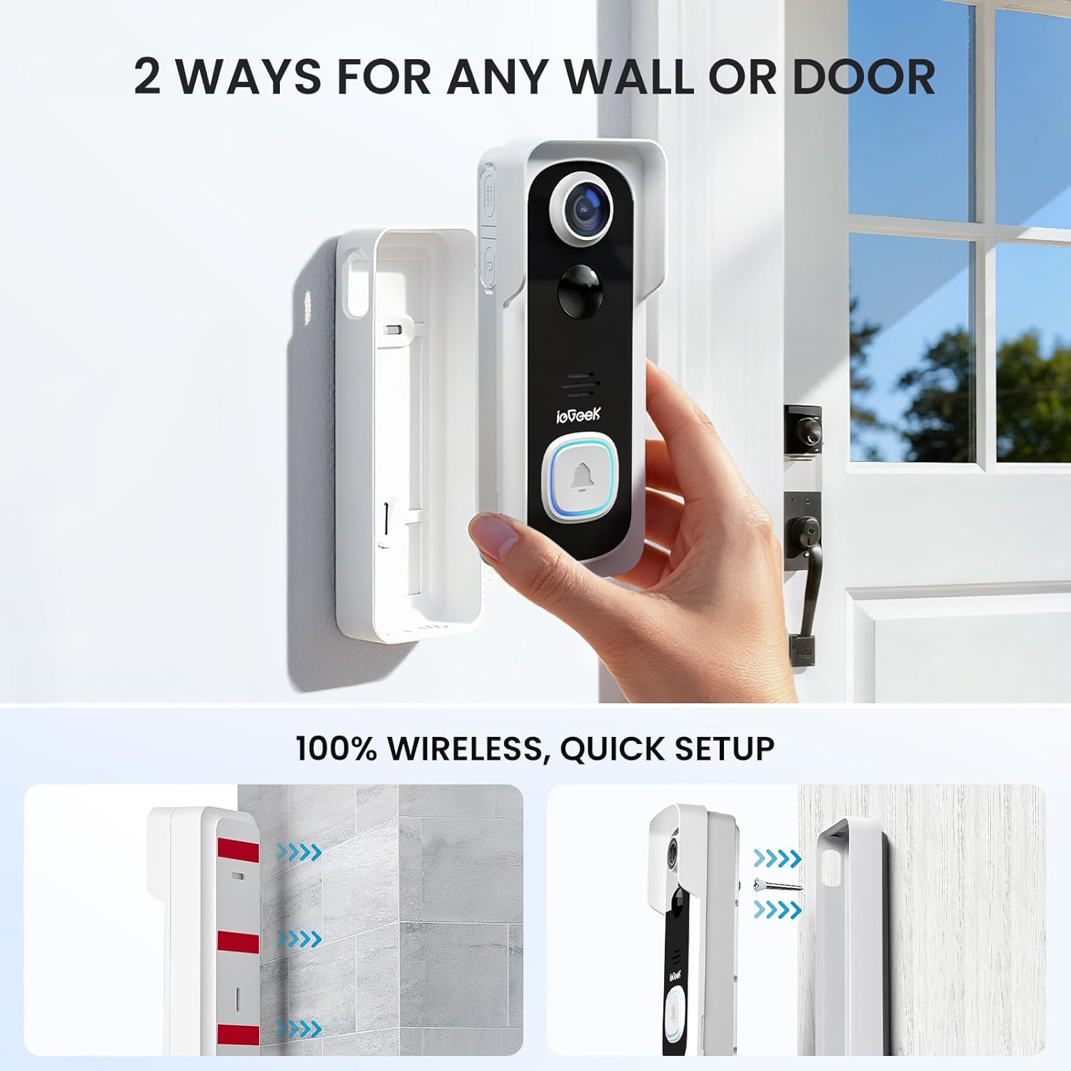 Thumbnail 4 de ieGeek Doorbell Camera 2K wireless doorbell