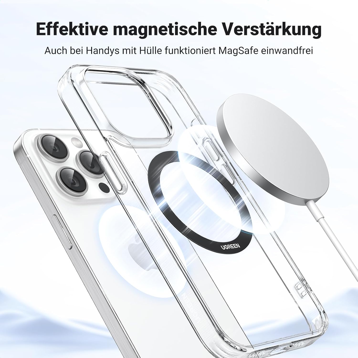 Detalle 2 de UGREEN Metallringe für MagSafe, 0,65 mm