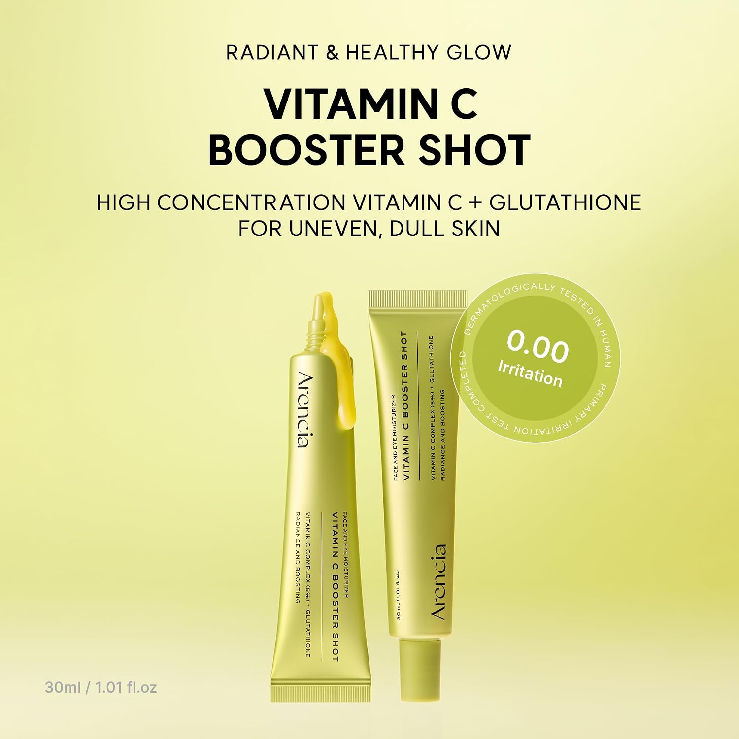 Detalle de ARENCIA Sérum booster vitamine C avec glutathion, niacinamide et vitamine E – 30 ml