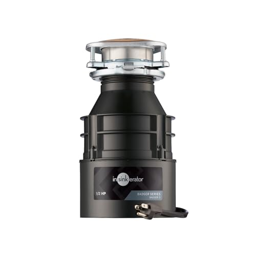 Detalle de InSinkErator Badger 5 Garbage Disposal with Power Cord: 1/2 HP, Continuous Feed