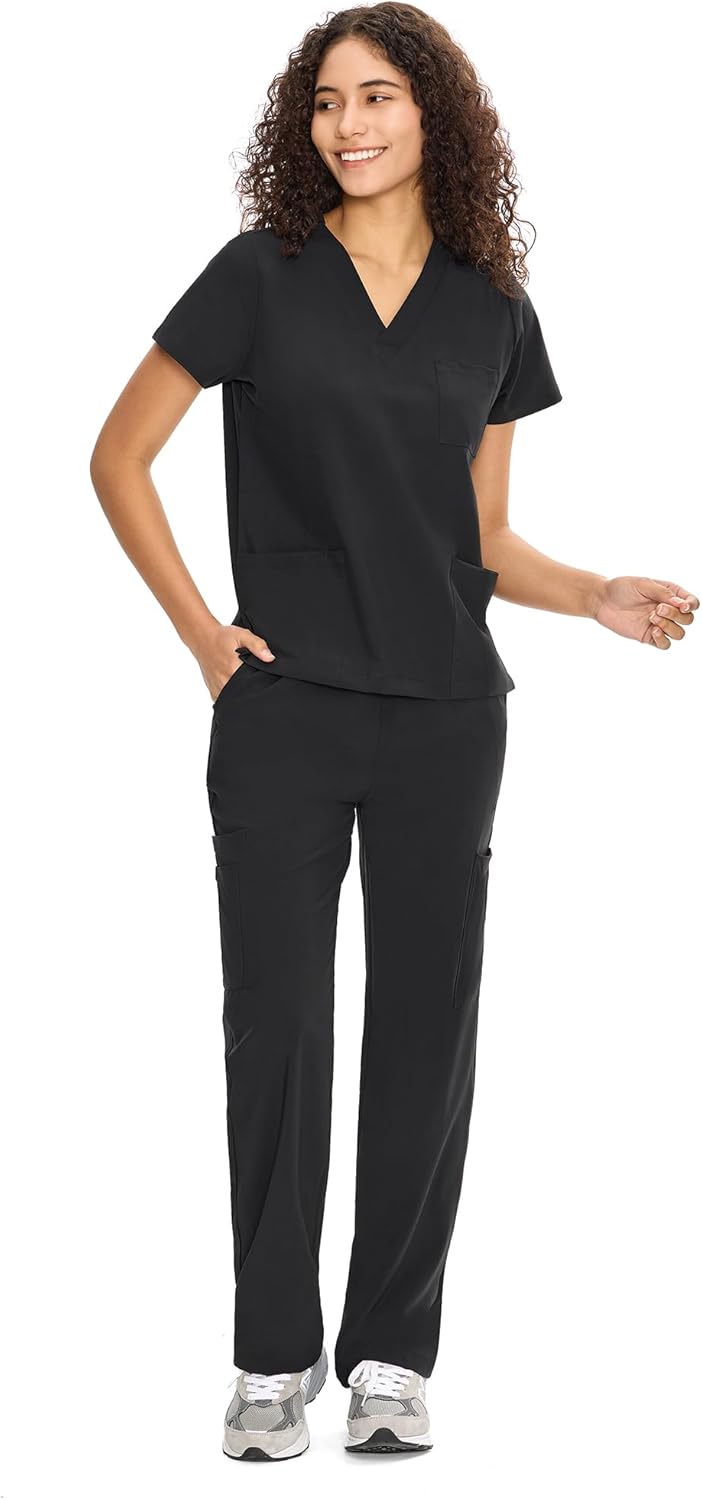 Thumbnail 6 de COZYFIT Scrubs Set V-Neck 9 Pockets