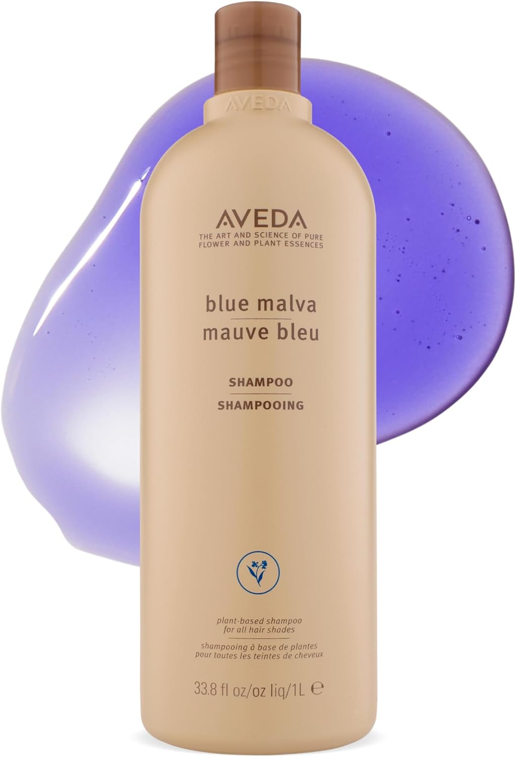Detalle de Aveda Blue Malva Shampoo – Shampoo viola anti-riflessi per capelli grigi e biondi (1000 ml)