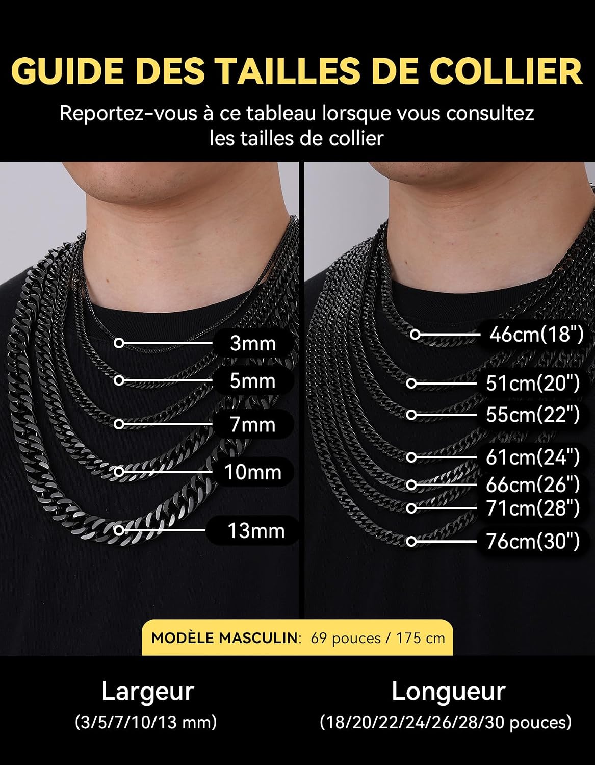 Thumbnail 5 de ChainsHouse Chaine Collier Homme 10mm