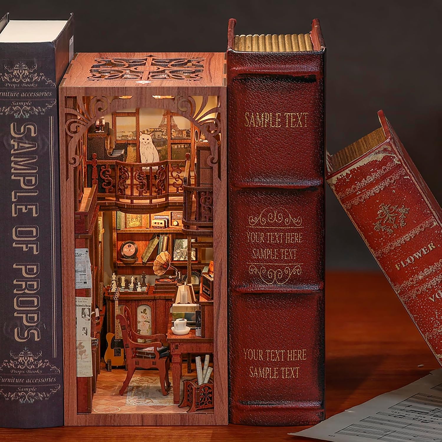 Thumbnail 4 de Cutefun Book Nook Kit 3D miniature book nook