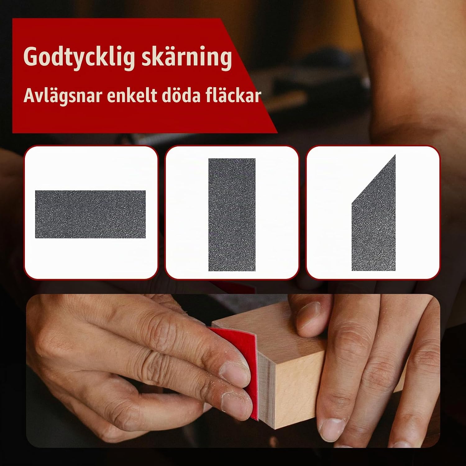 Detalle 1 de Geogieew HMSK-HZ-SET-01 slipsvampar, P320–P1500, för våt- och torrslipning