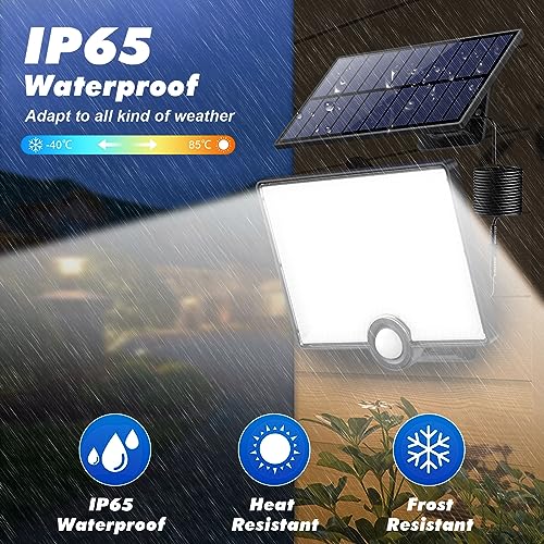Detalle de Pxwaxpy Luz Solar Exterior 204LED/2000LM con Sensor de Movimiento y IP65