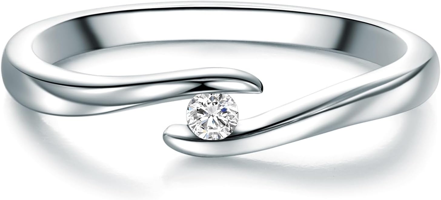 Detalle de Trilani Solitario da Donna in Argento Sterling 925