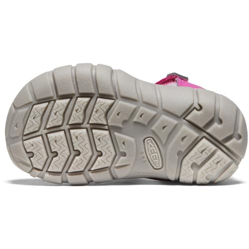 Detalle de KEEN Unisex Kinder SEACAMP II CNX Sandale SEHR BEERIG/MORGENROSA 29 – Wasserdicht, rutschfest und bequem
