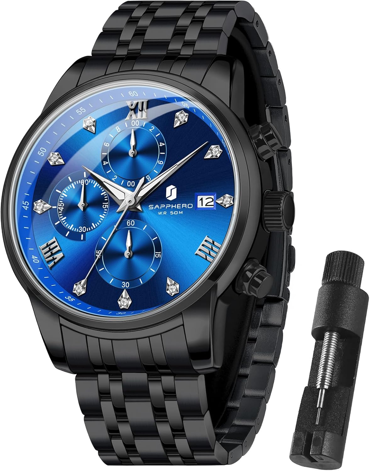 Thumbnail 6 de SAPPHERO Montre Ronde 50M