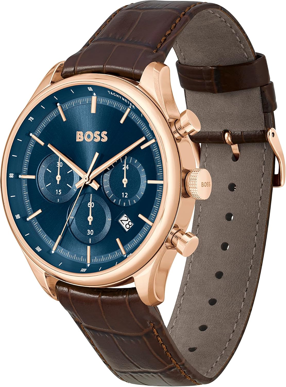 Thumbnail 1 de BOSS Orologio Cronografo al Quarzo Collezione Gregor da uomo – cinturino pelle marrone