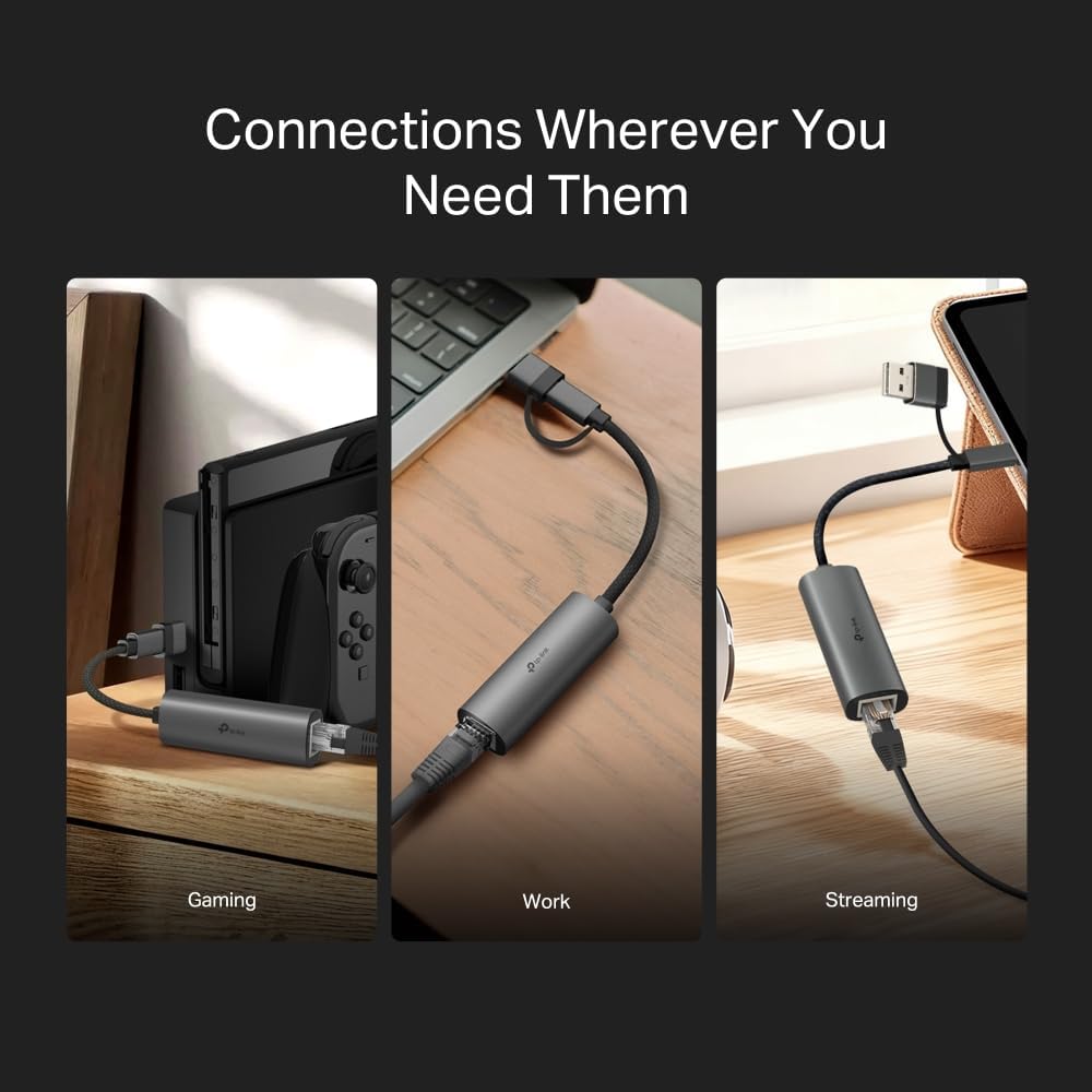 Thumbnail 5 de TP-Link UE310C USB-C to Gigabit Ethernet Adapter (USB 3.0, aluminium) for Mac, Windows, iPad, Linux and Android