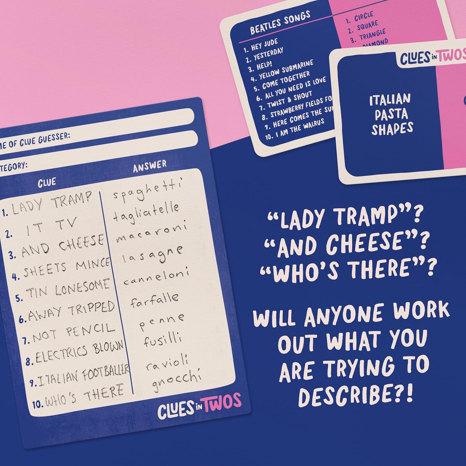 Thumbnail 4 de Clues in Twos party game 2-8 players