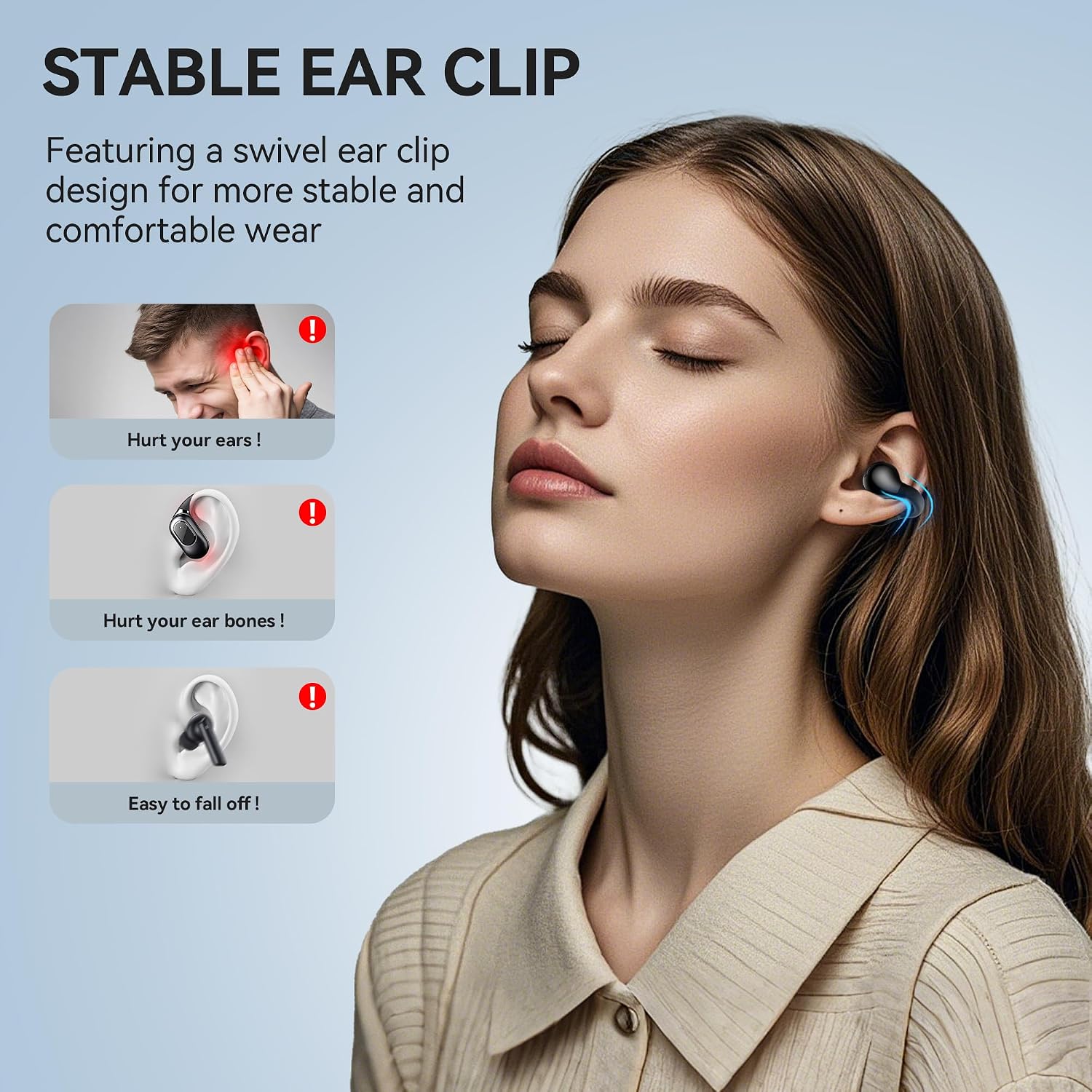 Detalle de Oraolo Open-Ear Headphones, Bluetooth 6.0