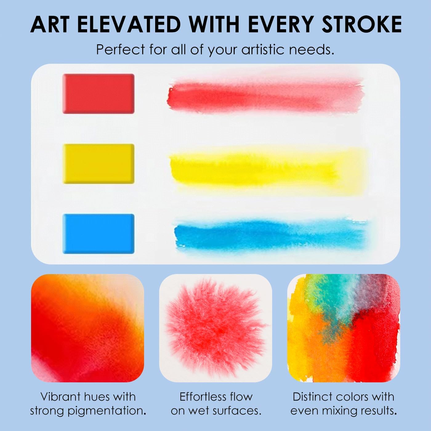 Thumbnail 3 de Aquarellfarben-Set (56 Farben) mit Detailpinseln – für Malen, Skizzen & unterwegs