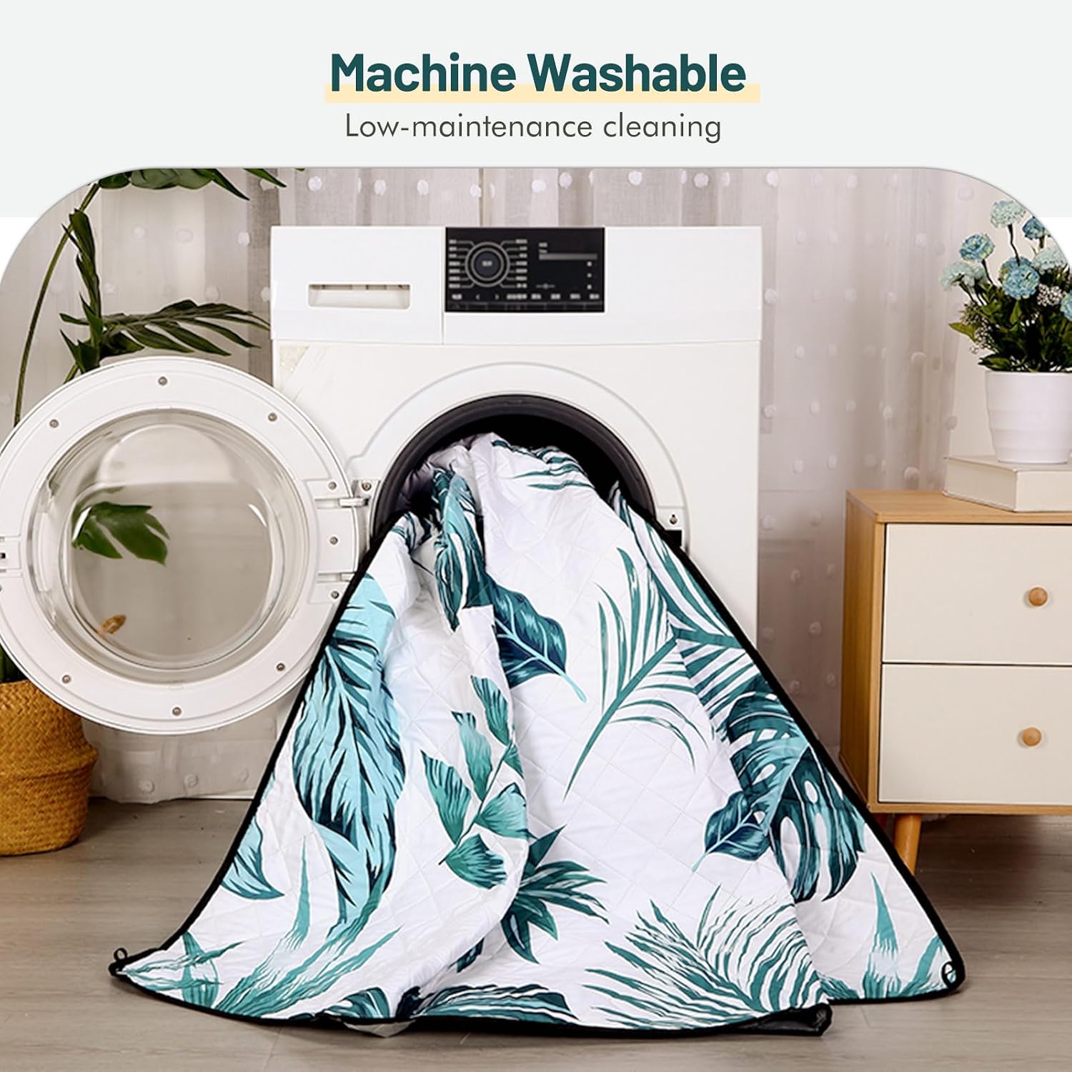Thumbnail 6 de Aptliton Picnic Blanket 200 x 200 cm – Large Waterproof Mat with Carry Strap