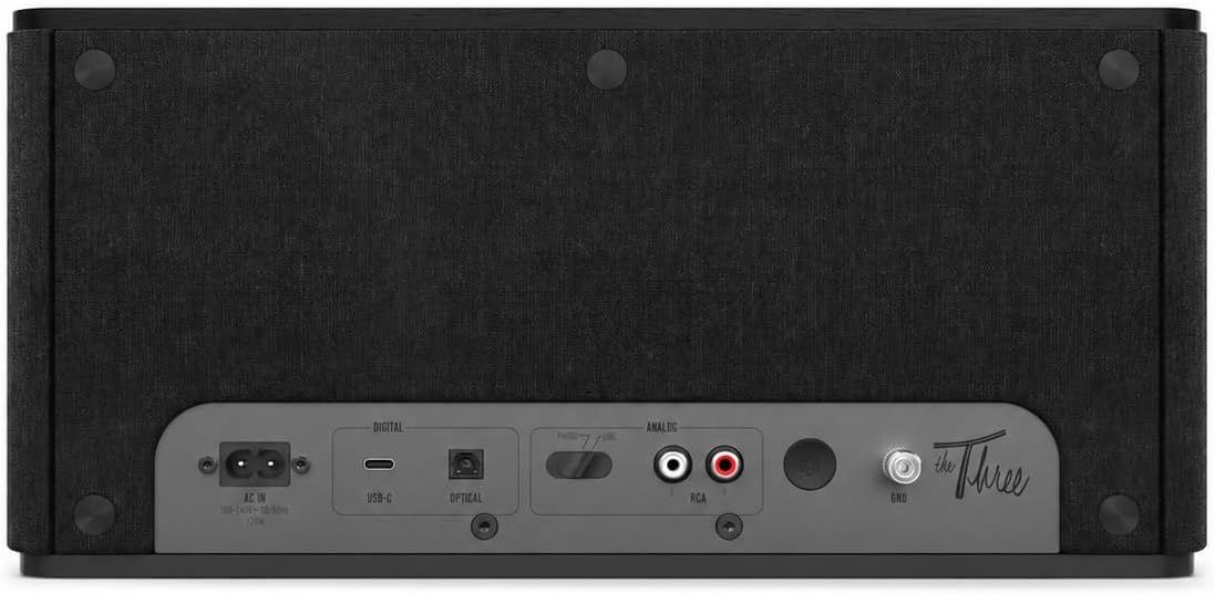 Detalle de Klipsch The Three Plus 1064667 2.1 Bluetooth Speaker with Phono/RCA and USB-C