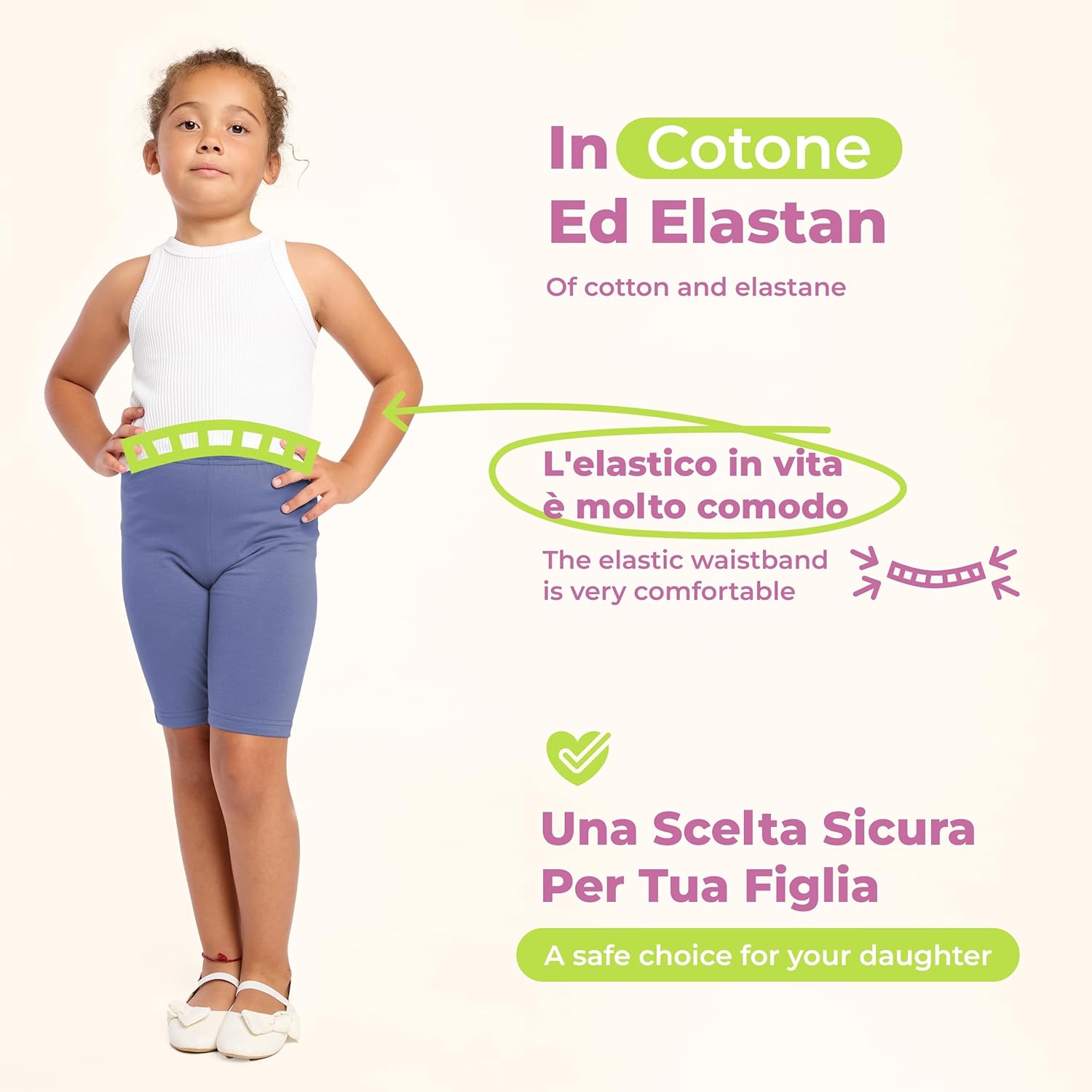 Thumbnail 2 de Merry Style Leggings Corti Bambina e Ragazza MS10-227: comodità ed elasticità per ogni stagione