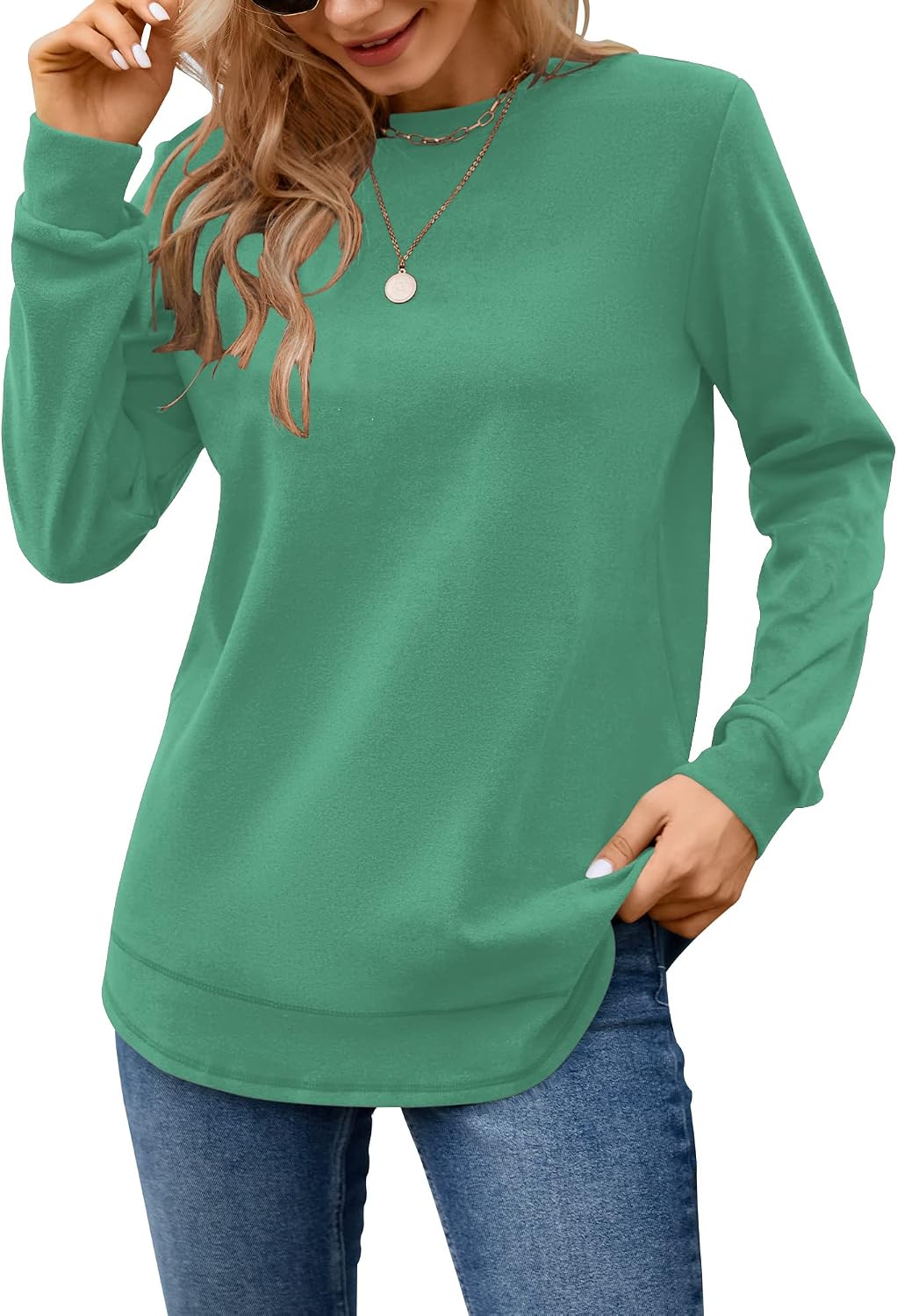 Detalle de MOLERANI Women's Tunic Sweatshirt, 90% Polyester