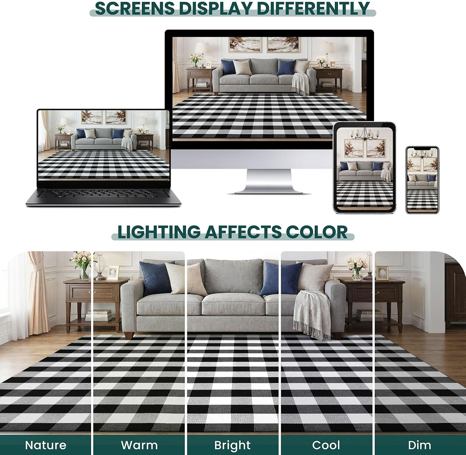Thumbnail 6 de KOZYFLY Area Rug 3 x 5 ft