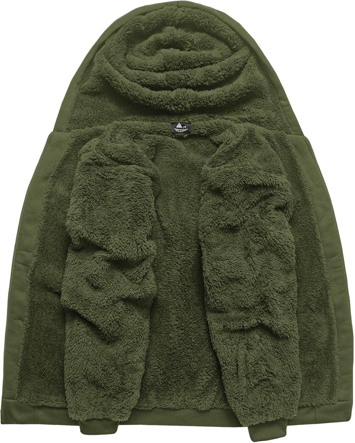 Detalle 2 de SCODI Men's Zip-Up Hoodie, Sherpa-Lined